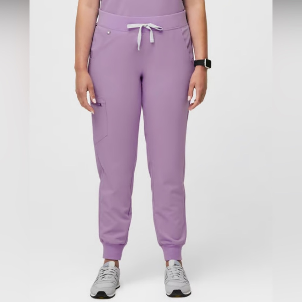 Figs Lavender Drawstring Jogger Track Pants